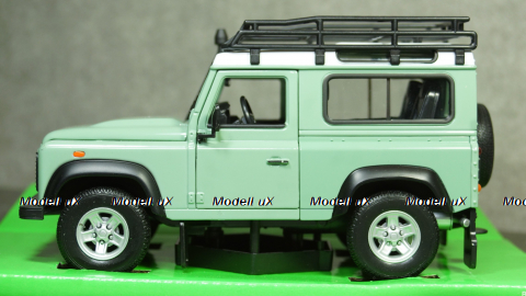 Land Rover Defender зеленый/белый, Welly 1:24