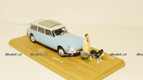 Citroen ID 19 Break vet lightblue/creme, Atlas 1:43