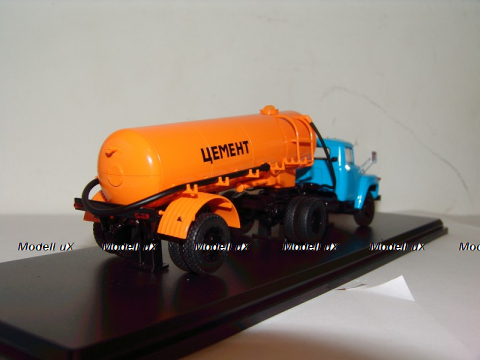 ЗИЛ 130В1 (поздний) + полуприцеп ТЦ-4 Цемент (оранжевый), SSM7006