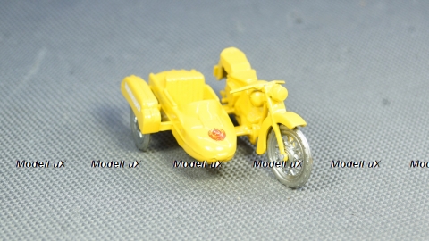 Иж Юпитер 2К Милиция желтый, мотоцикл 1:30