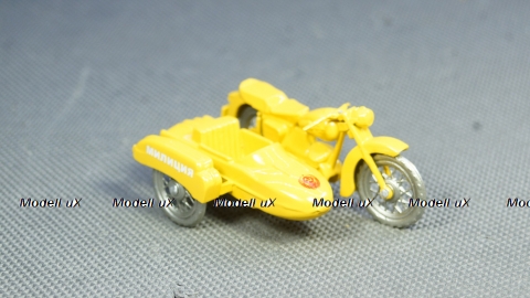 Иж Юпитер 2К Милиция желтый, мотоцикл 1:30