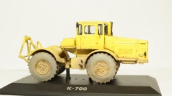 К 700 Кировец желтый со следами эксплуатации, 1:43