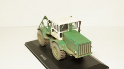 К 700 Кировец зелёно-белый со следами эксплуатации, 1:43