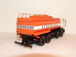 МЗКТ 6515 "Огнеопасно" с прицепом бочкой,  BY.VOLK 1:43