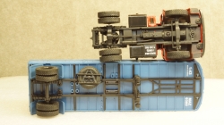 МАЗ 504 с п/прицепом Одаз 9380 1981г красный/синий, НАП 1:43