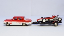 Москвич 412 с прицепом и Москвичом Г-5, GModel 1:43