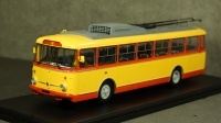 Троллейбус Skoda-9TR, 1961, красно-жёлтый, SSM4041, SSM 1:43