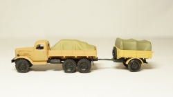 Зис 151 борт с грузом и прицеп с грузом песочный, Herpa 1:87 