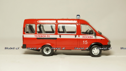 Газ-3221 Газель Пожарный автобус 01, Агат 1:43