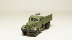 Зил 164 высокий борт с грузом бочки, ящики, хаки, Herpa 1:87 