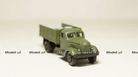 Зил 164 высокий борт с грузом бочки, ящики, хаки, Herpa 1:87 