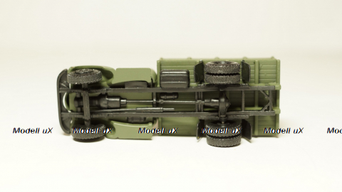 Зил 164 высокий борт с грузом бочки, ящики, хаки, Herpa 1:87 