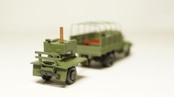 Зис 150 борт с прицепом полевая кухня хаки, Herpa 1:87 