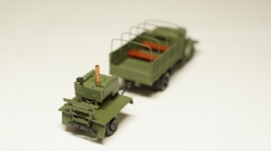 Зис 150 борт с прицепом полевая кухня хаки, Herpa 1:87 