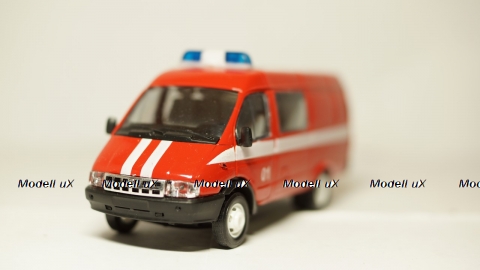 Газ 3221 Газель, пожарная 01, Агат 1:43