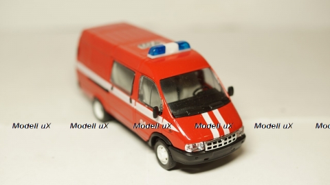 Газ 3221 Газель, пожарная 01, Агат 1:43
