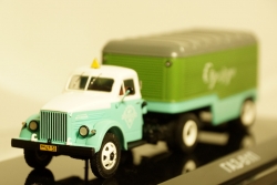 ГАЗ 51 с п/п Фургон Одежда, TruckTyr 1:43