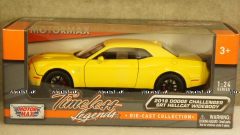 Dodge Challenger SRT Hellcat Wide-Body yellow, 79350, MotorMax 1:24