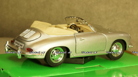 Porsche 356 B Convertible silver, 29390, Welly 1:24