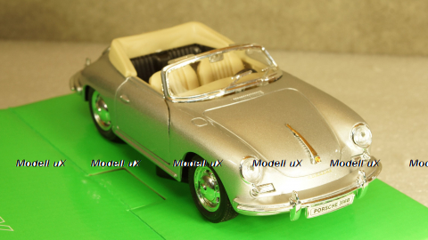 Porsche 356 B Convertible silver, 29390, Welly 1:24
