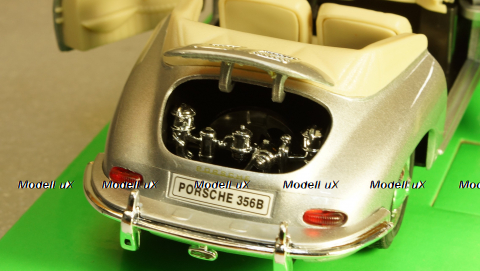 Porsche 356 B Convertible silver, 29390, Welly 1:24