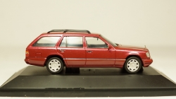 Mercedes E320 W124 бордовый, Herpa 1:43