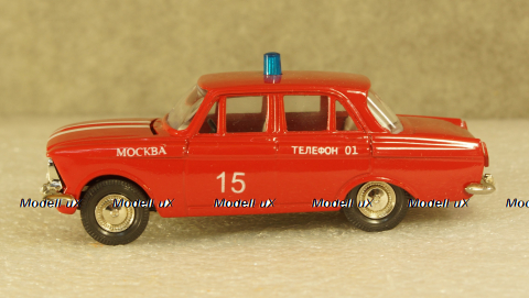 Москвич 412 пожарный, Агат 1:43 