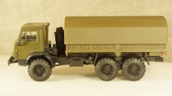 Камаз 4310 бортовой с тентом хаки, Арек 1:43
