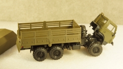 Камаз 4310 бортовой с тентом хаки, Арек 1:43