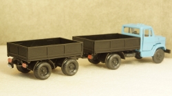 Зил 4331 бортовой с прицепом синий/черный, з-д Вега 1:43