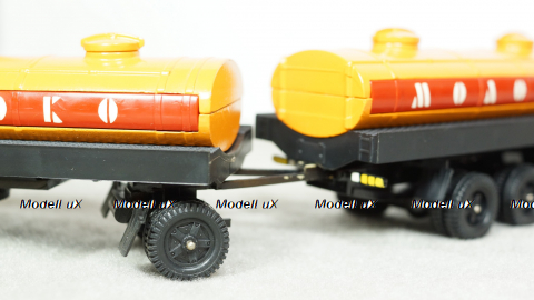 Камаз 53212 Молоко с прицепом, 1:43