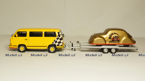 Volkswagen T3b Bus mit Hanger, Premium Classixxs 1:43