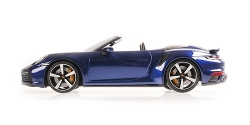 Porsche 911 (992) Turbo S Cabriolet 2020 Blue Metallic, 155069081, Minichamps 1:18