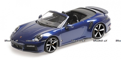 Porsche 911 (992) Turbo S Cabriolet 2020 Blue Metallic, 155069081, Minichamps 1:18