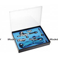 Аэрограф Tagor TG130S (0,2/0,3/0,4мм) в наборе с аксессуарами