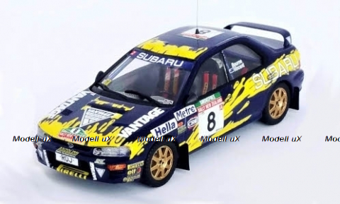 Subaru Impreza 555 No.8, Rally Neuseeland P.Bourne/R.Vincent 1997, Trofeu 1:43