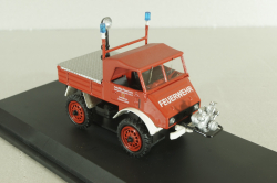 Mercedes Unimog 401 flatbed truck 4x4 Freiwillige Feuerwehr, 03118, Schuco 1:43