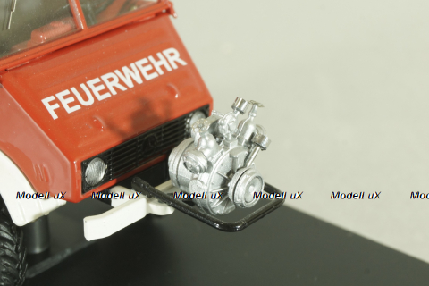 Mercedes Unimog 401 flatbed truck 4x4 Freiwillige Feuerwehr, 03118, Schuco 1:43