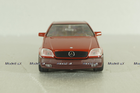 Mercedes 600 SEC Coupe (C140) 1992, red, 1270, Schabak 1:43