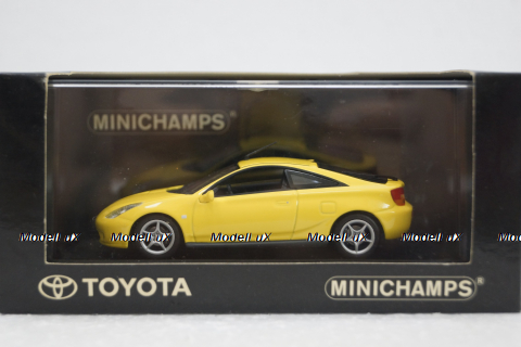 Toyota Celica (T23) 2000, yellow, 430168924, Minichamps 1:43