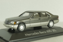 Mercedes-Benz 600 SEL (W140) 1991, grey, 070043, Herpa, 1:43