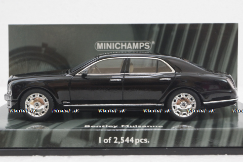 Bentley Mulsanne 2010, black, 436139900, Minichamps 1:43