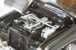 Mercedes 280SE (W108) 1968, dark green, 183935, Norev 1:18