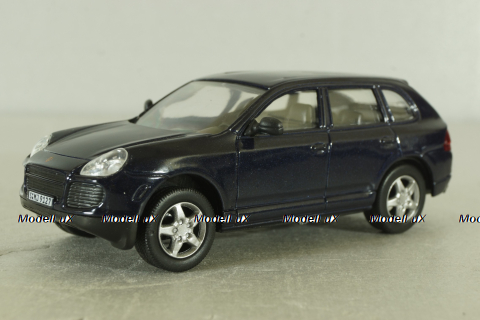 Porsche cayenne turbo 2008, blue,  Automax 1:43