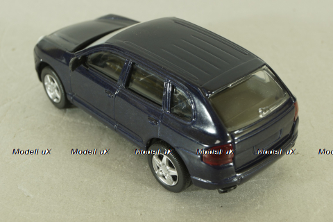 Porsche cayenne turbo 2008, blue,  Automax 1:43