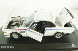 BMW 3.0 CSL (E9) 1971, white, 80432411550, Minichamps 1:18