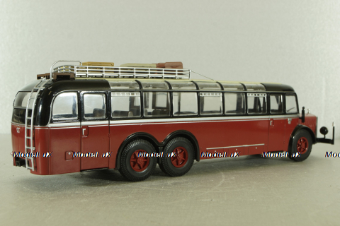 Mercedes O 10000 bus, red, AUTOBUS DAL MONDO #2, Hachette 1:43 