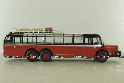 Mercedes O 10000 bus, red, AUTOBUS DAL MONDO #2, Hachette 1:43 