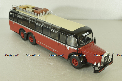 Mercedes O 10000 bus, red, AUTOBUS DAL MONDO #2, Hachette 1:43 