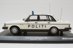 Volvo 240 GL, 1986, Politi Danmark, 155171495, Minichamps 1:18